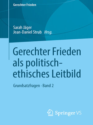 cover image of Gerechter Frieden als politisch-ethisches Leitbild